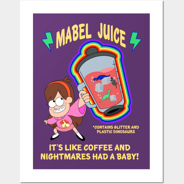 Mabel Juicing Wall Art by seamustheskunk